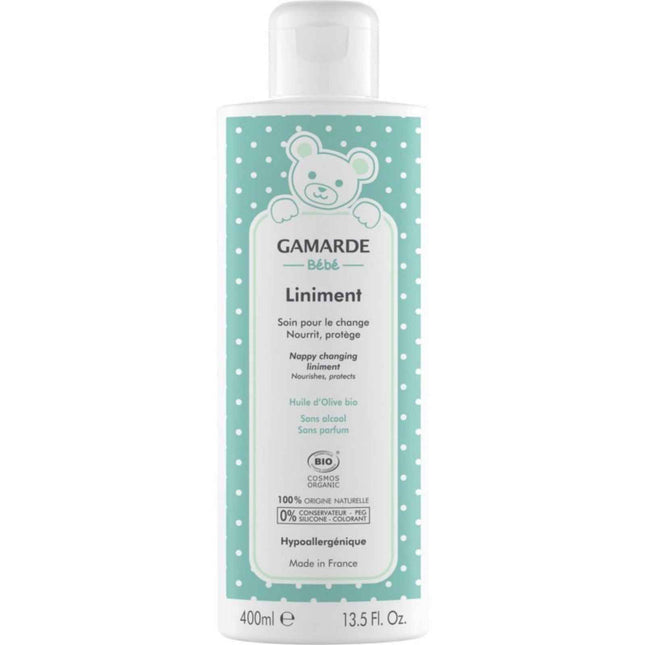 Gamarde Baby Liniment Bio Nourishes & Protects Daily Diaper Changes – Lotion for Children, 400 ml