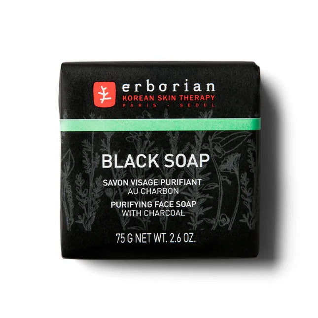 Erborian Black Charcoal Soap, 75 g
