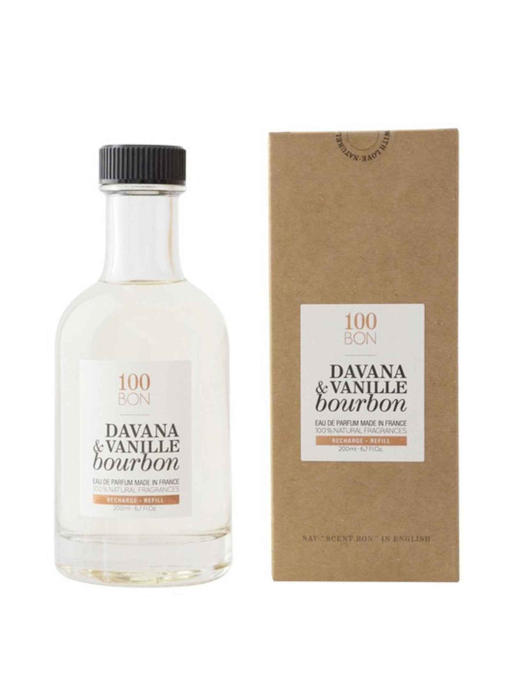 100 Bon Davana & Vanille Bourbon – Eau de Parfum Unisex, Refill, 200 ml