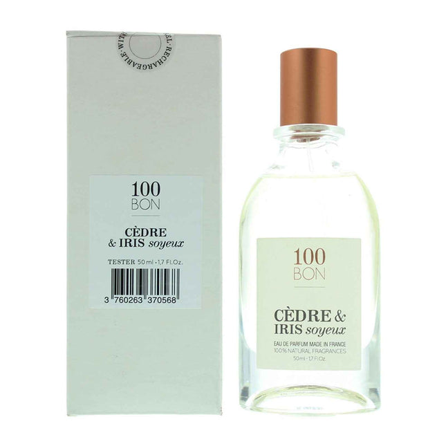 100 Bon Cedre & Iris Soyeux – Eau de Parfum Unisex, 50 ml Tester