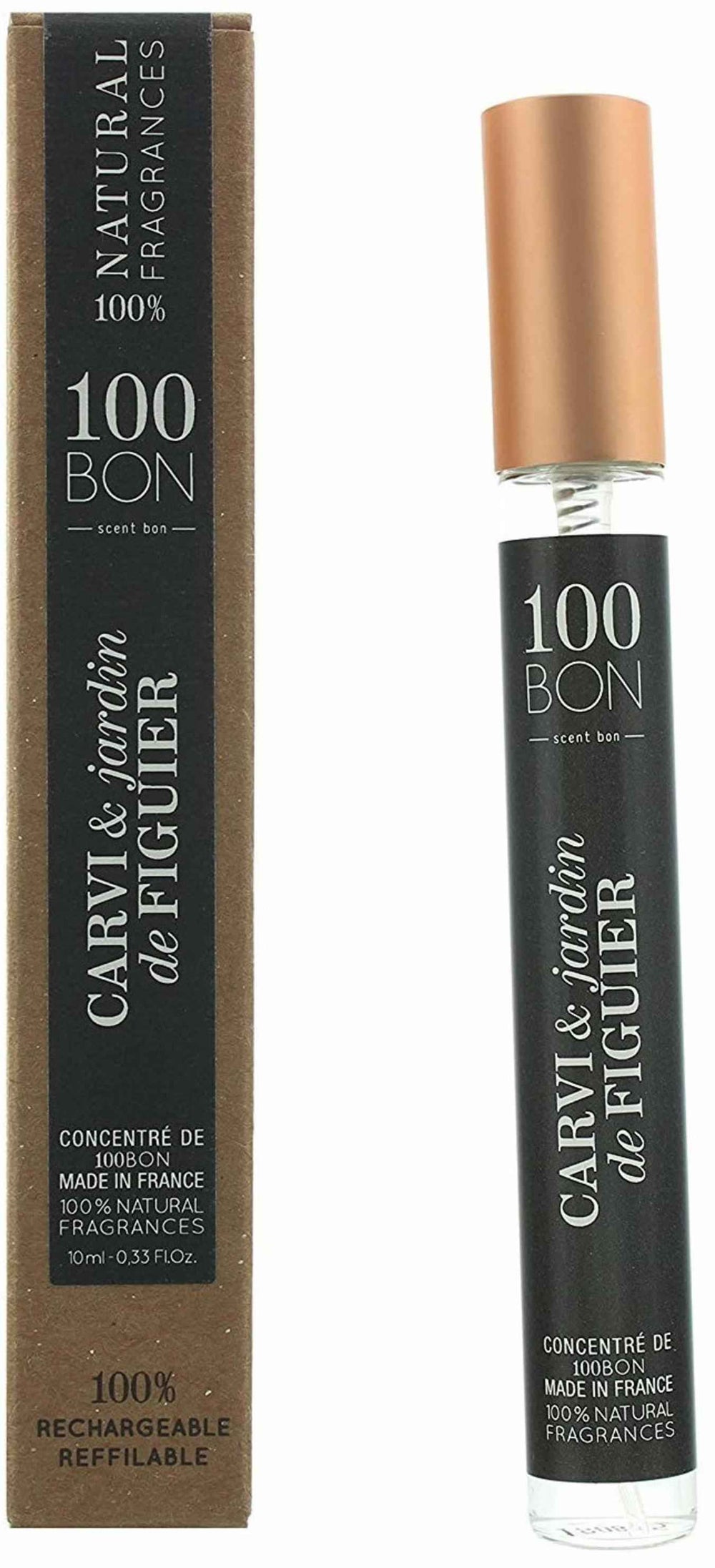 100 Bon Carvi & Jardin de Figuier – Eau de Parfum Unisex, Refillable, 10 ml