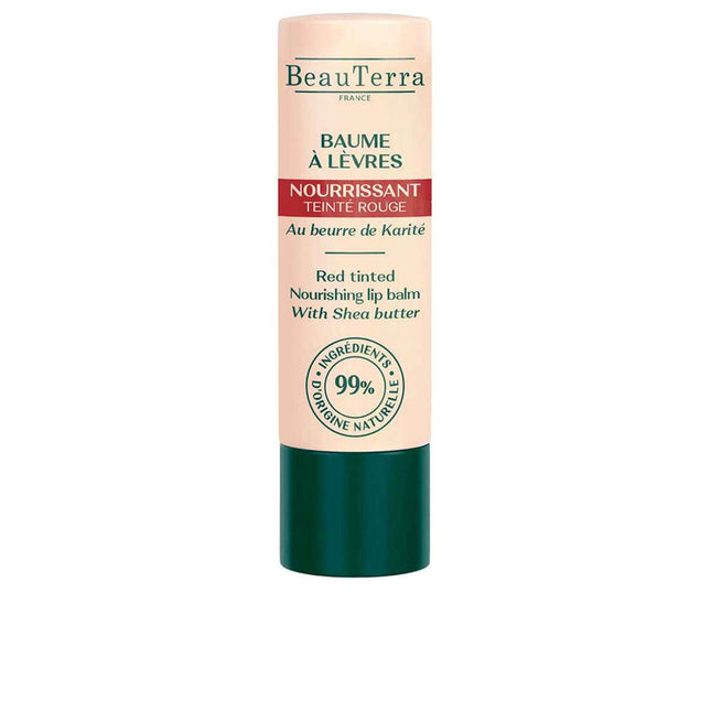 Beauterra Bálsamo Labial Con Color Rojo Unisex, 4 g