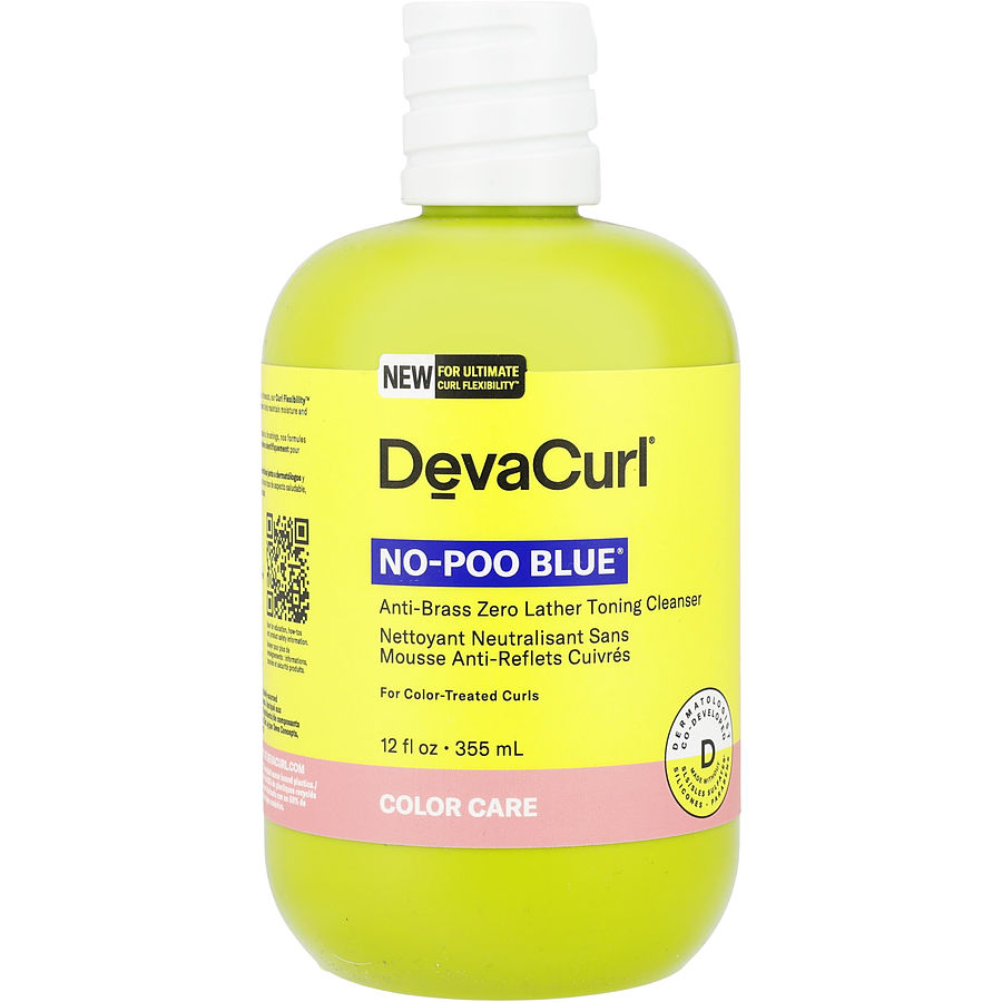 Deva No Poo Blue Anti-Brass Zero Lather Curl Cleanser (Packaging May Vary) 12oz