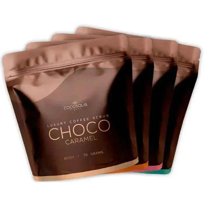 Cocosolis Luxury Coffee Scrub Box Unisex, Set 4 Pieces