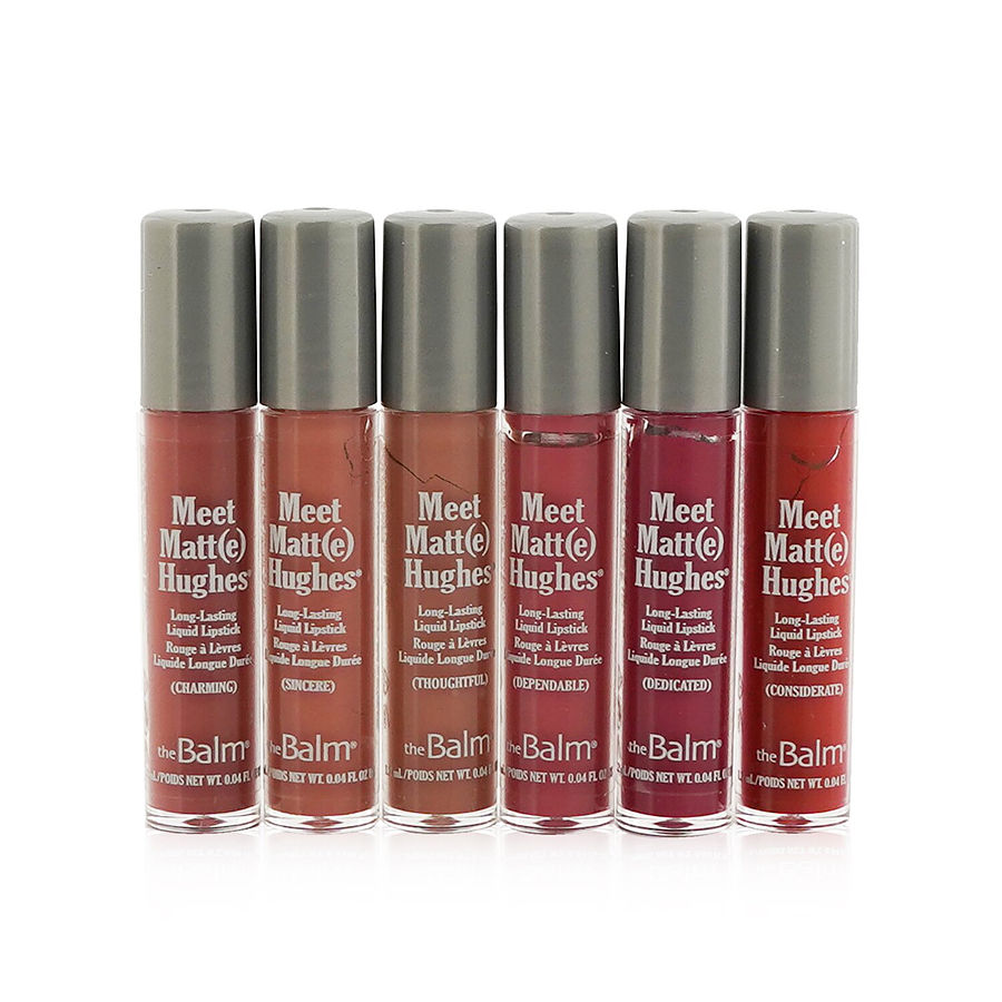 Thebalm Meet Matt(E) Hughes 6 Mini Long Lasting Liquid Lipsticks Kit 1.2ml/0.04oz