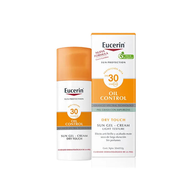 Eucerin Sun – Gel Creme Oil Control Dry Touch Spf30 Unisex, 50 ml