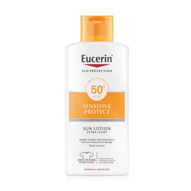 Eucerin Sensitive Protect Sun – Lotion Extra Light Spf50+ Unisex, 400 ml
