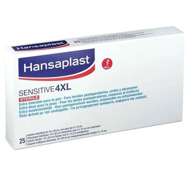 Hansaplast Sensitive 4Xl, 25 Units
