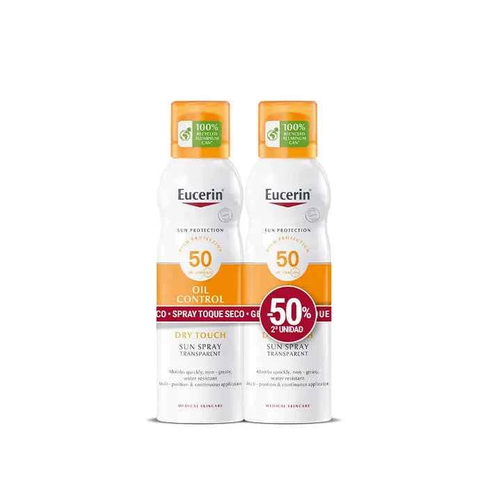 Eucerin Sun – Spray Oil Control Dry Touch Fp50 Unisex, 2x200 ml