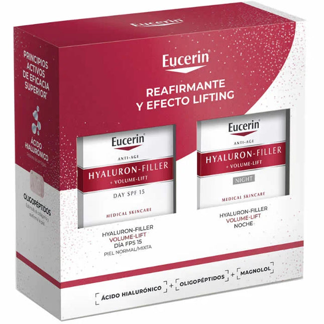 Eucerin Hyaluron Filler Volume Lift Day – Cream Spf15 50 ml Unisex, Set 2 Pieces