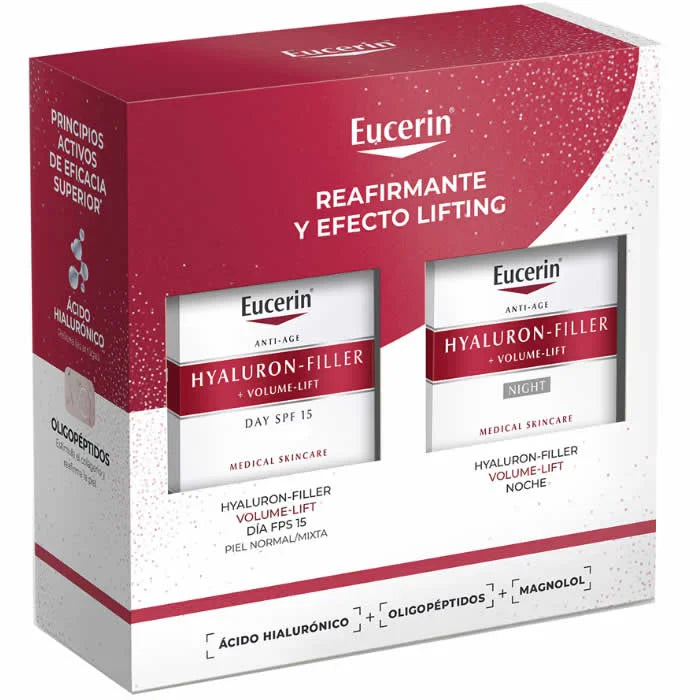 Eucerin Hyaluron Filler Volume Lift Day – Cream Spf15 50 ml Unisex, Set 2 Pieces