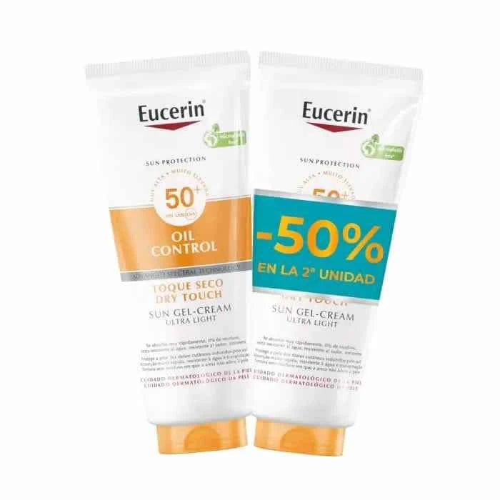 Eucerin Oil Control Dry Touch Sun Gel – Cream Ultra Light Unisex, 2x200 ml