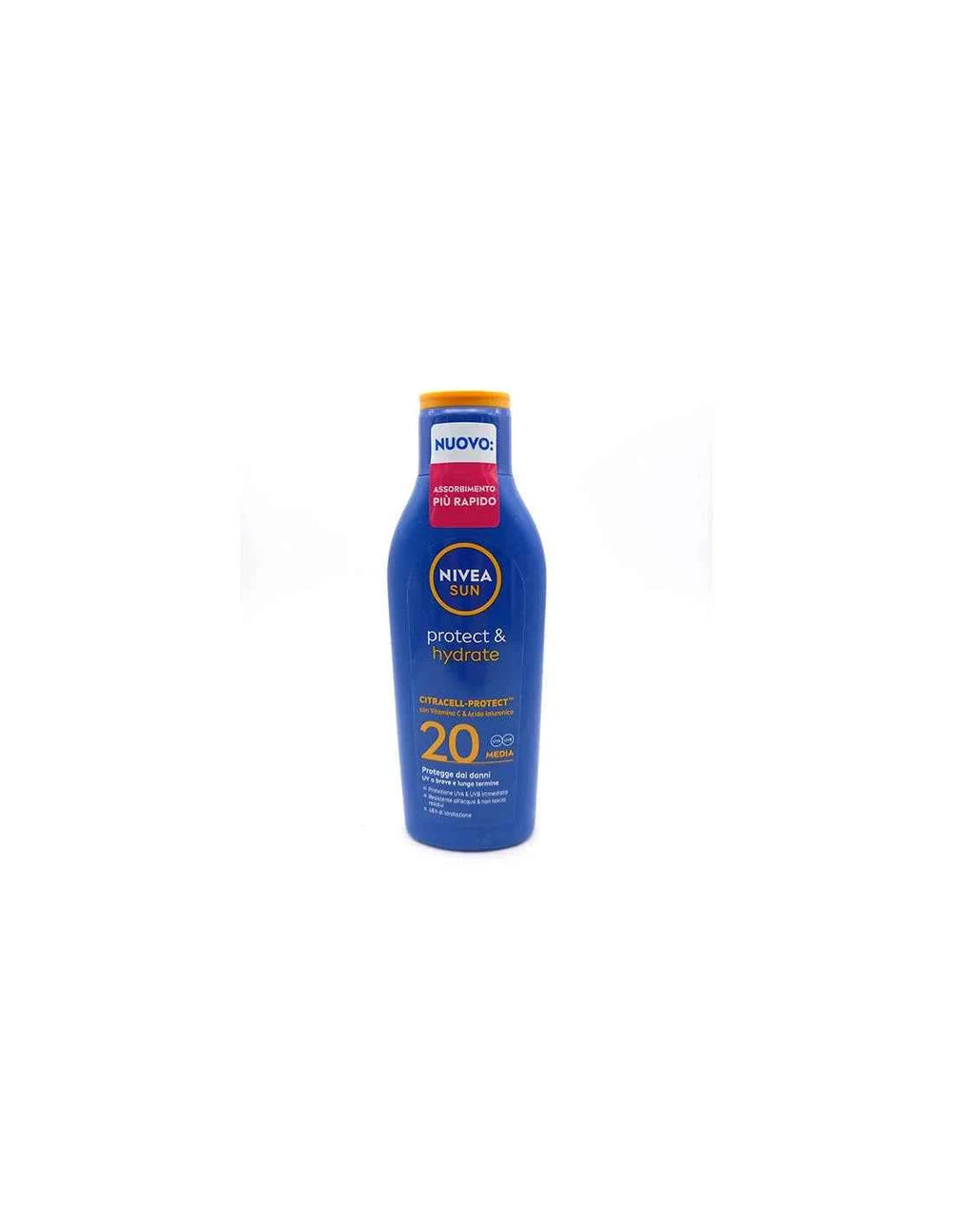 Nivea Sun Protege e Hidrata Leche Solar Spf20 Unisex, 200 ml