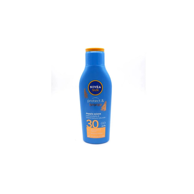 Nivea Sun Protege y Broncea Leche Solar Spf30 Unisex, 200 ml