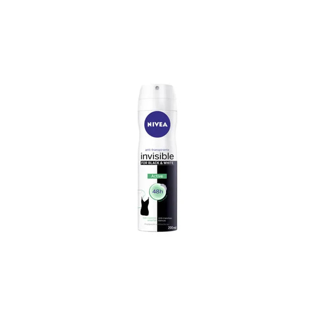 Nivea Black & White Active – Deodorant Spray Unisex, 200 ml