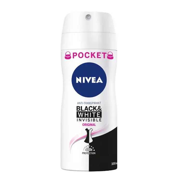 Nivea Black & White Invisible Original – Deodorant Spray Unisex, 100 ml