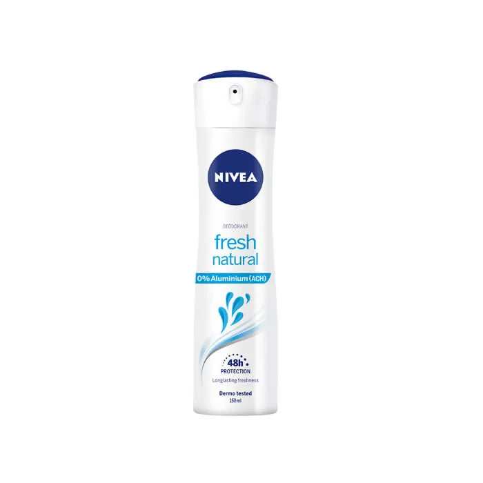 Nivea Fresh Natural 0% Aluminuim – Deodorant Spray Unisex, 150 ml
