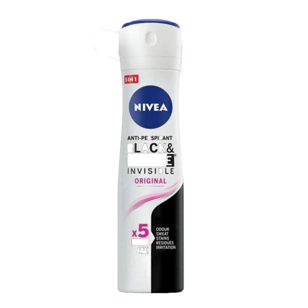 Nivea Black y White Desodorante Original 150 ml – Spray Unisex