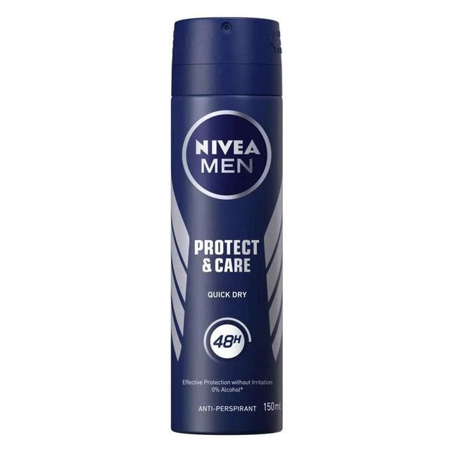 Nivea Men Protect y Care Desodorante Sin Alcohol 150 ml – Spray Unisex