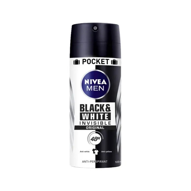 Nivea Men Black & White Invisible Original – Deodorant Spray Unisex, 100 ml