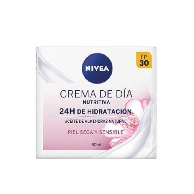 Nivea Nourishing Day – Cream 24h Hydration Dry And Sensitive Skin Unisex, 50 ml