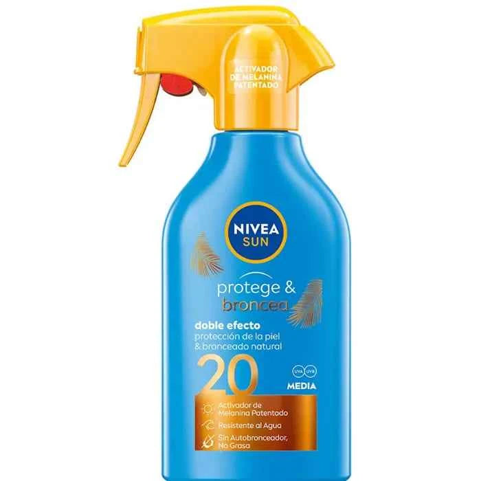Nivea Protect & Bronze Sun – Spray Spf20 Unisex, 270 ml