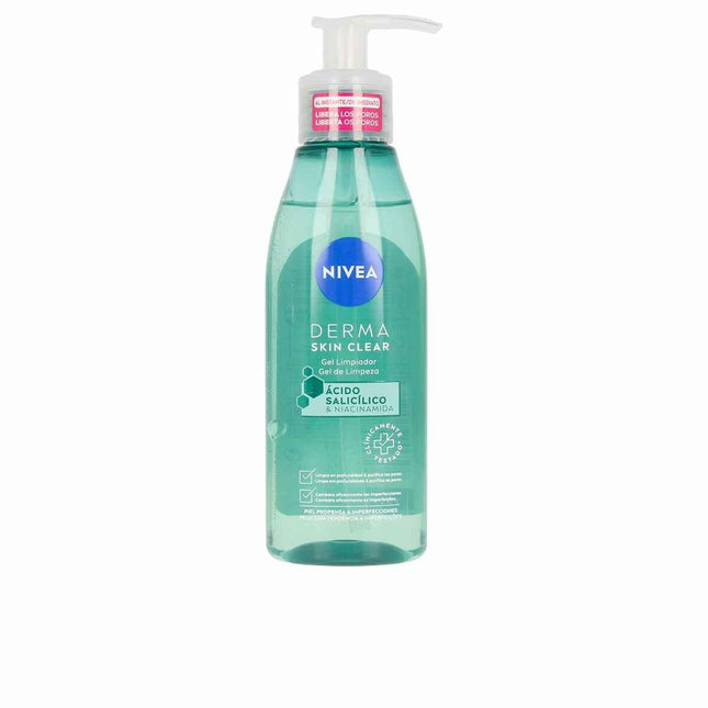 Nivea Derma Ácido Salicílico y Niacinamida – Gel Limpiador Unisex, 150 ml