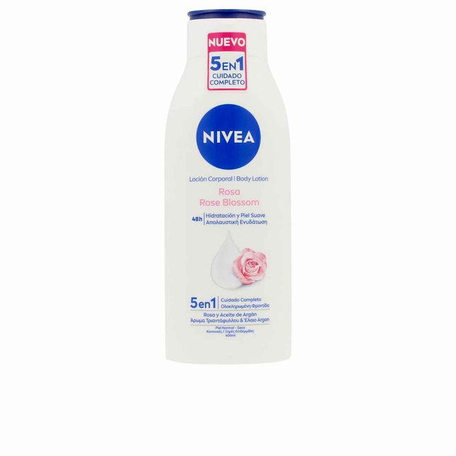 Nivea Rose Blossom Loción Corporal 5 En 1 Unisex, 400 ml