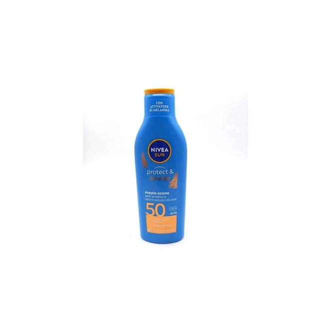 Nivea Sun Protege y Broncea Leche Solar Sfp50 Unisex, 200 ml