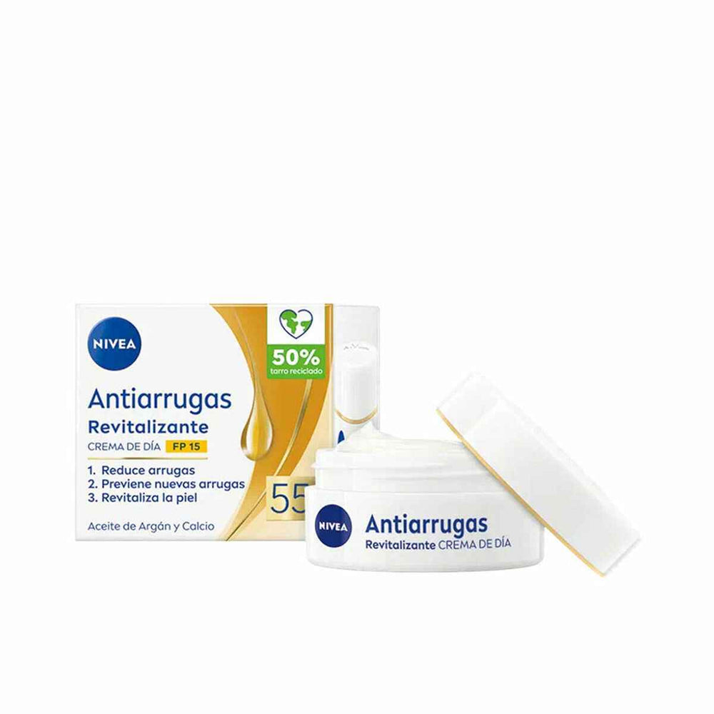 Nivea Anti-Arrugas 55 Crema Cuidado Revitalizante Día Spf15 Unisex, 50 ml