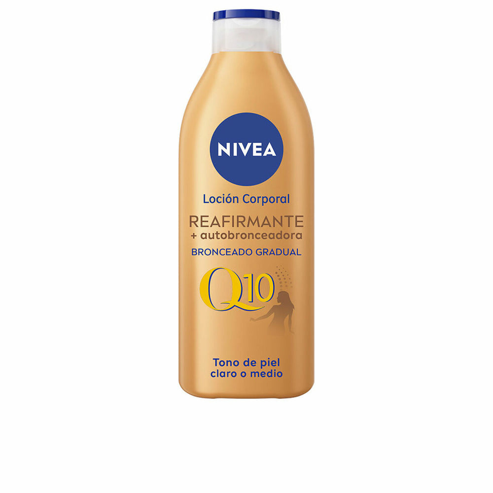 Nivea Q10 Reafirmante Autobronceadora Loción Corporal Unisex, 400 ml