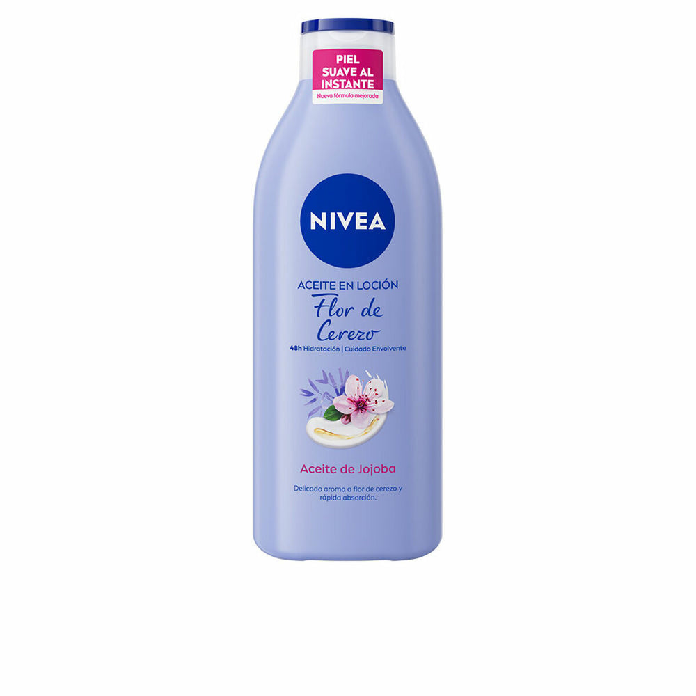 Nivea Aceite En Locion Flor Cerezo y Jojoba Unisex, 400 ml