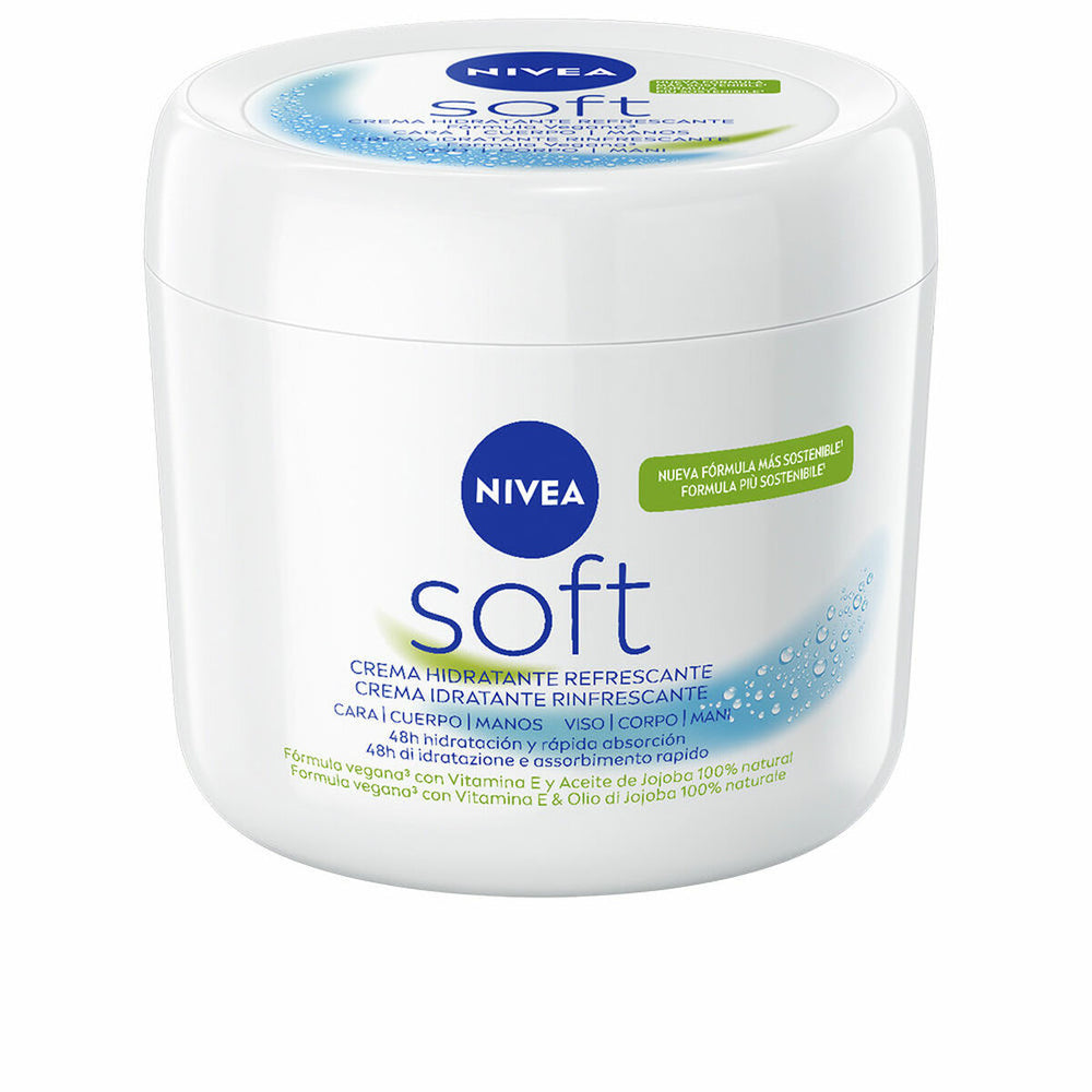 Nivea Soft Crema Hidratante Refrescante Unisex, 500 ml