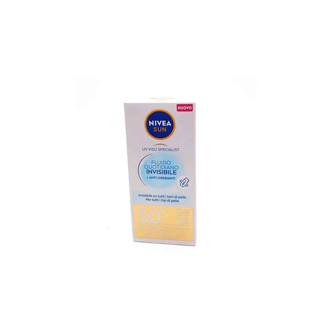 Nivea Sun Facial Uv Fluido Invisible Sfp50 Unisex, 40 ml