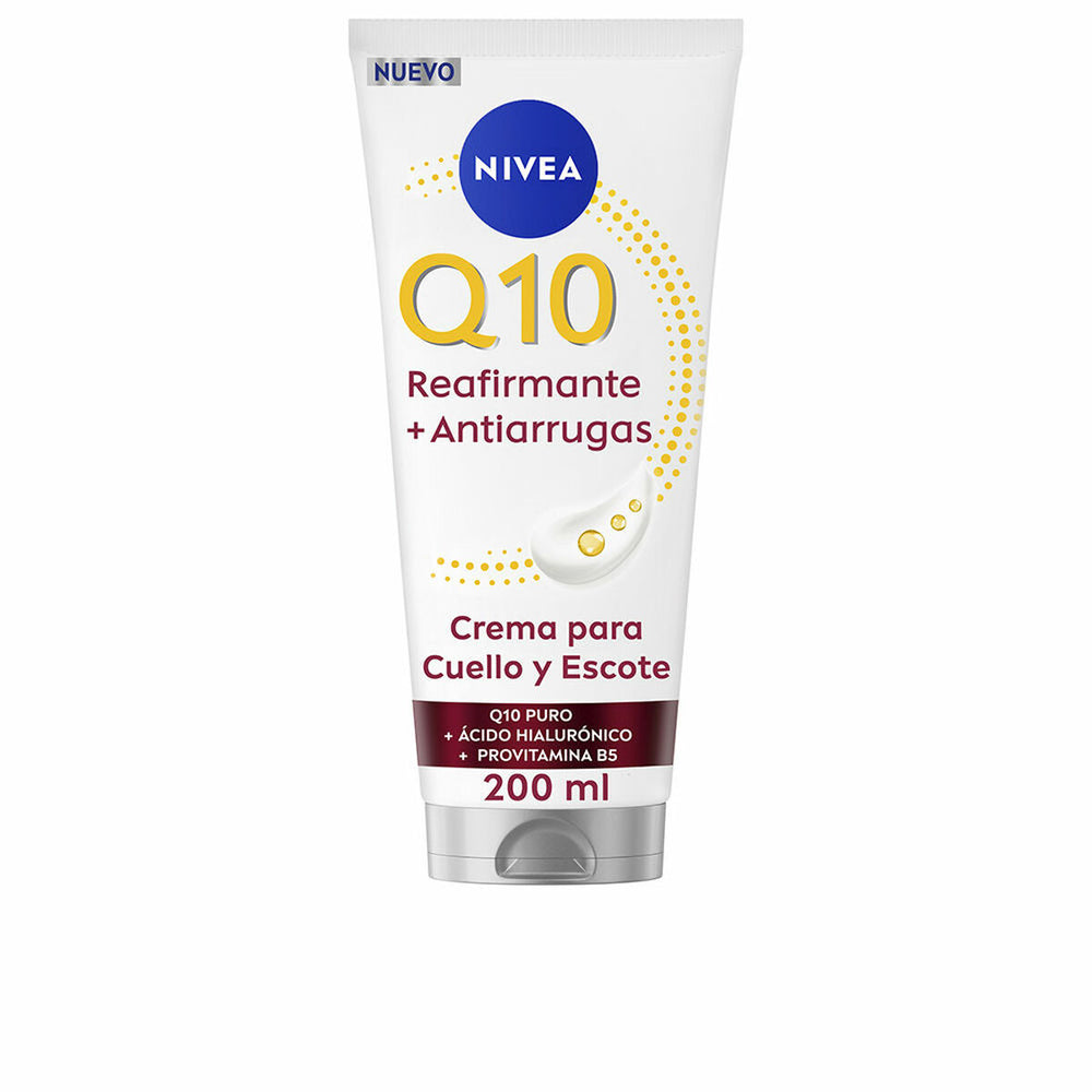Nivea Q10 Reafirmante Crema Antiarrugas Cuello y Escote Unisex, 200 ml