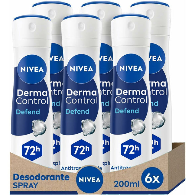 Nivea Derma Control Defend Desodorante – Spray Unisex, 200 ml