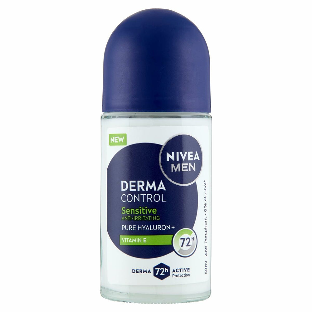 Nivea Derma Control Sensitive Desodorante Roll-On Unisex, 50 ml