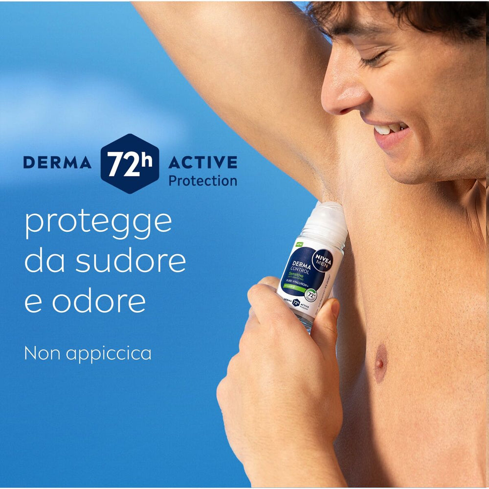 Nivea Derma Control Sensitive Desodorante Roll-On Unisex, 50 ml