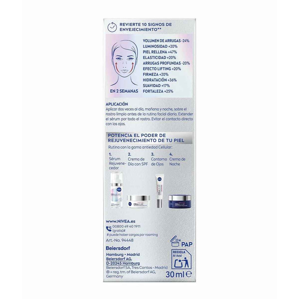 Nivea Cellular Epigenetics Sérum Rejuvenecedor Unisex, 30 ml