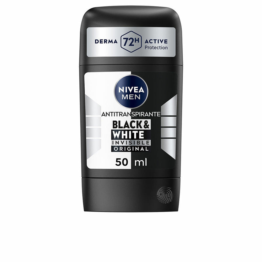 Nivea Men Black y White Invisible Original Desodorante Stick Unisex, 50 ml