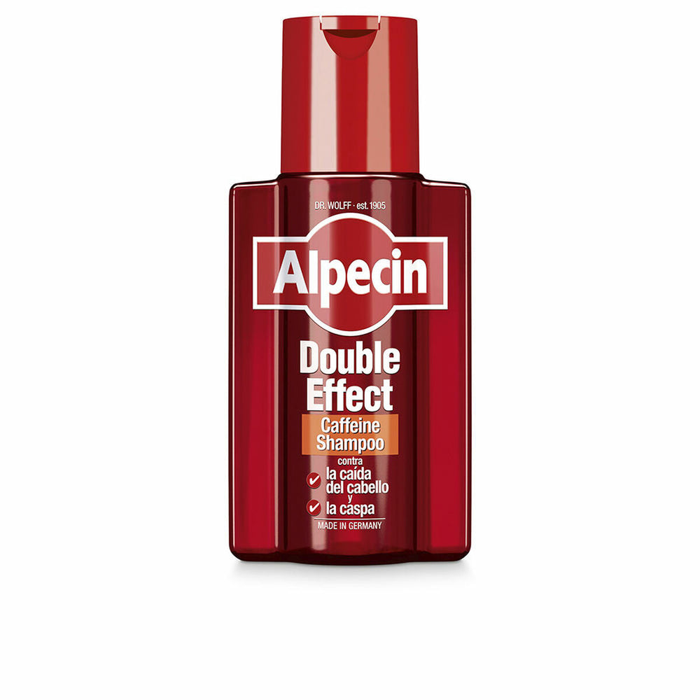 Alpecin Caffeine Double Effect Champú Anticaída y Anticaspa Unisex, 200 ml