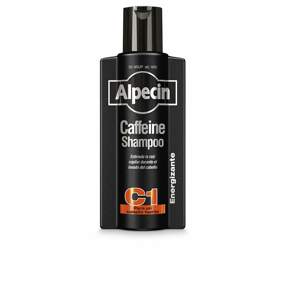 Alpecin Caffeine Black Edition Champú Anticaída C1 Unisex, 375 ml