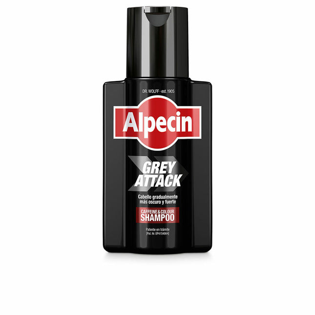Alpecin Grey Attack Champú Anticaída y Anticanas Unisex, 200 ml