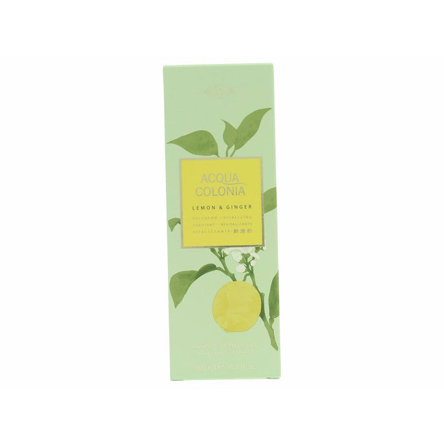 Mäurer & Wirtz 4711 Acqua Colonia Lemon & Ginger – Shower Gel for Unisex, 200 ml