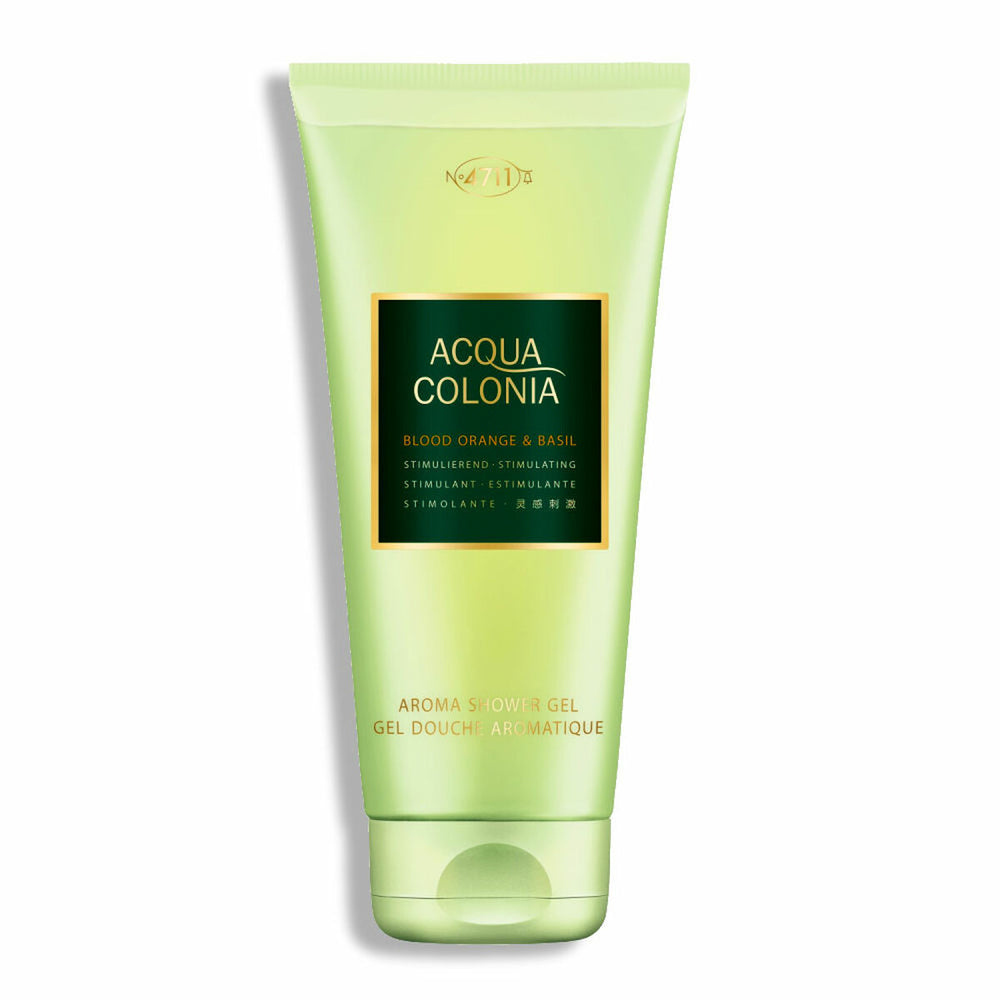 Mäurer & Wirtz 4711 Acqua Colonia Blood Orange & Basil – Shower Gel for Unisex, 200 ml