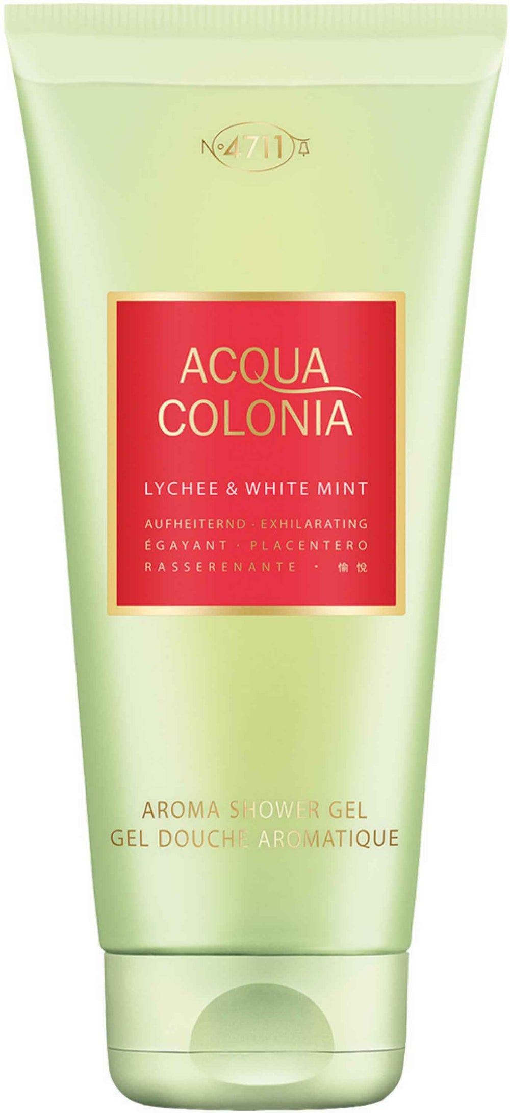 4711 Acqua Colonia Lychee & White Mint Moisturizing – Shower Gel for Women, Body, All Skin Types, 200 ml