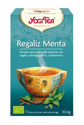 YOGI TEA Regaliz y Menta, 17 X 1,8 g