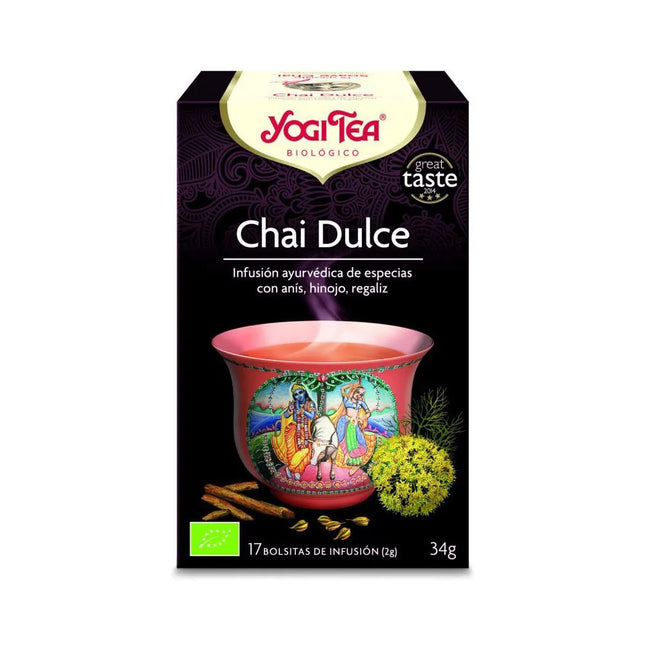 YOGI TEA Chai Dulce, 17 X 2 g
