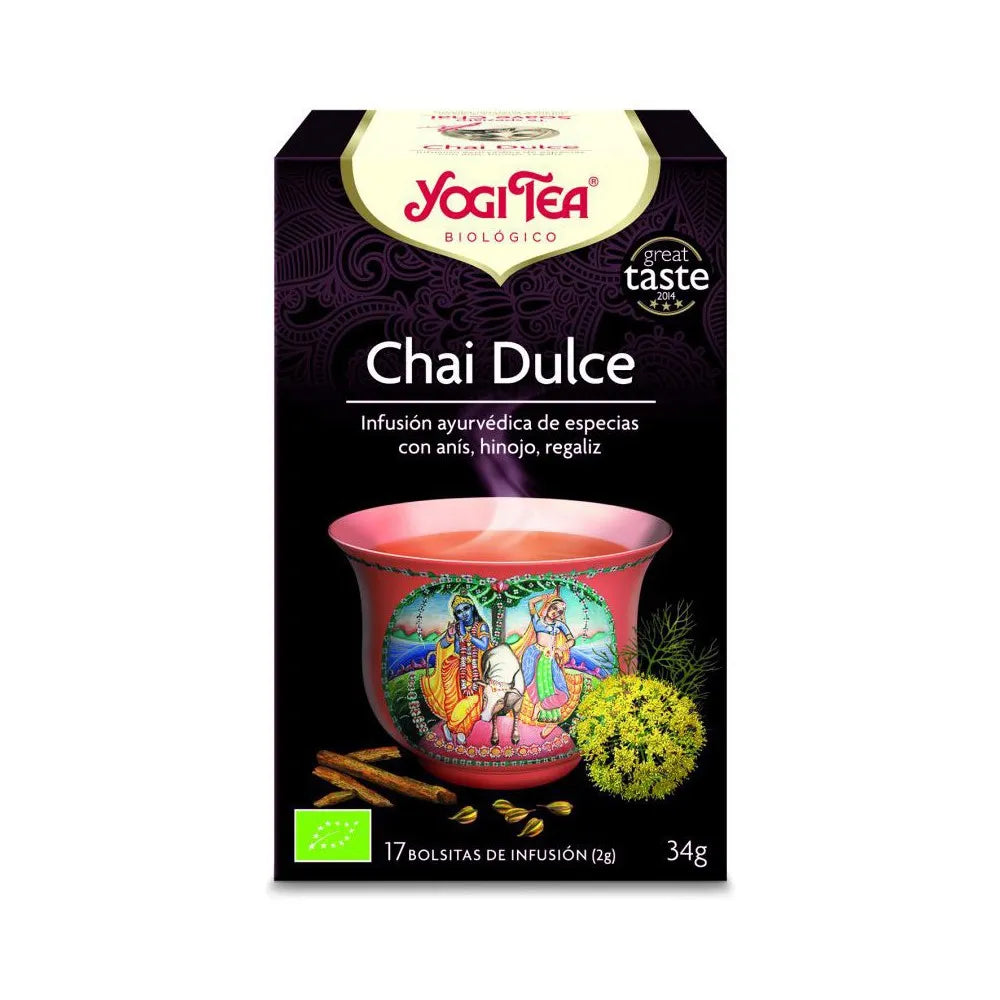 YOGI TEA Chai Dulce, 17 X 2 g