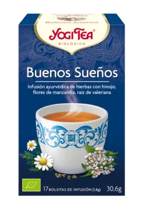 YOGI TEA Buenos Sueños 17 Bolsitas X, 1,8 g